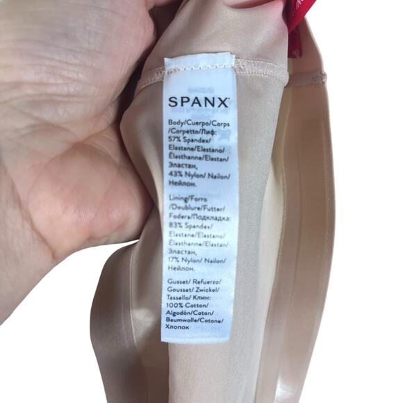 Spanx Shapewear Shaping Shorts Seamless Compression Biker Layering Nude Large - Picture 5 of 7